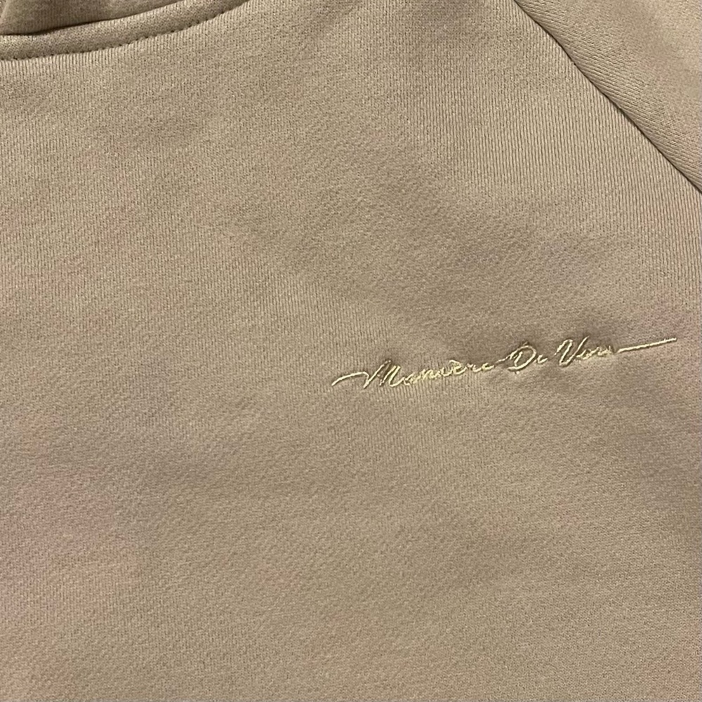Maniere De Voir Heavyweight Hoodie and Sweatpants Set- Beige - Picture 6 of 15